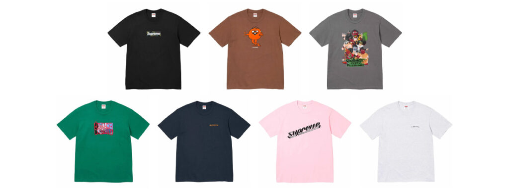 Supreme 2023AW Week17 発売予定 冬のTシャツコレクション 画像