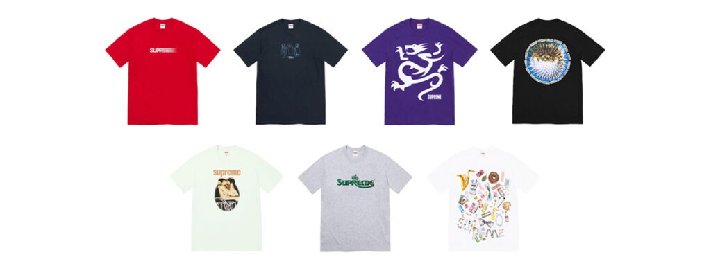 シュプリーム 2023SS Week18 サマーTシャツコレクション 画像