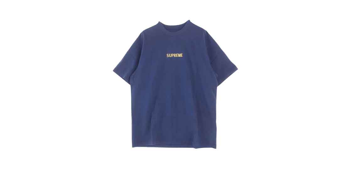 シュプリーム 20AW Bullion Logo S/S Top ブルー系 買取実績