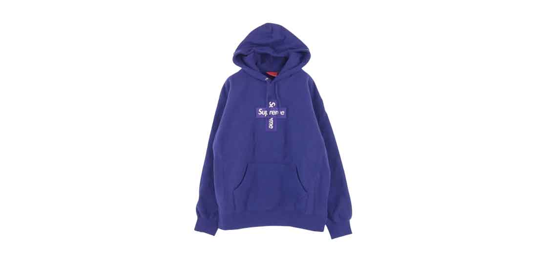 シュプリーム 20AW クロスボックスロゴ パーカー パープル 買取実績