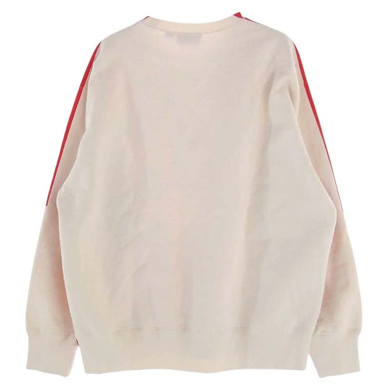 シュプリーム 20AW Overprint Crewneck レッド オフホワイト 買取実績 画像