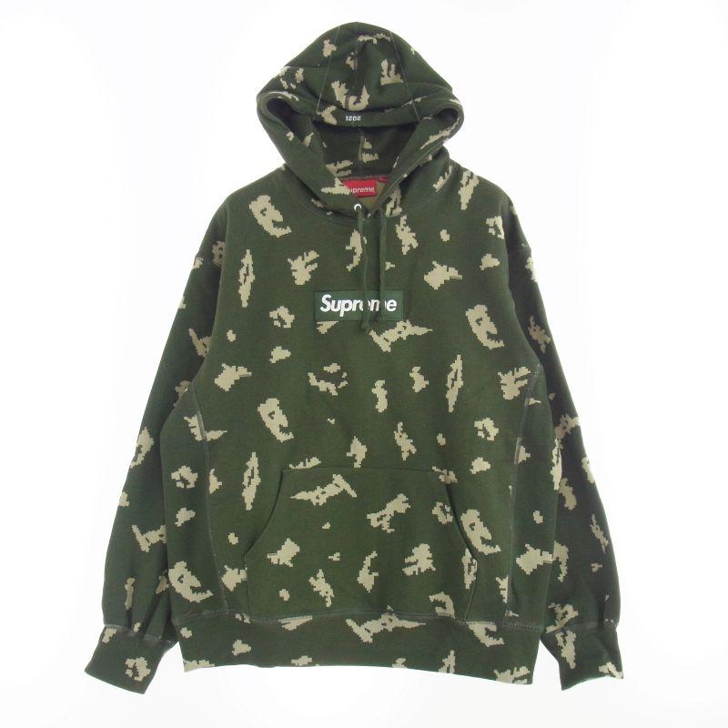 シュプリーム 21AW Box Logo Hooded Sweatshirt カモ柄 ボックスロゴ パーカー 買取実績 画像