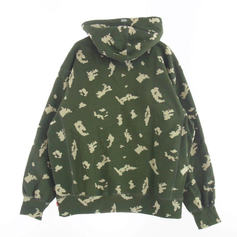 シュプリーム 21AW Box Logo Hooded Sweatshirt カモ柄 ボックスロゴ パーカー 買取実績 画像