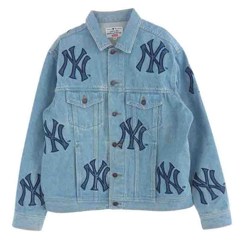 シュプリーム 21AW New York Yankees Denim Trucker Jacket ニューヨーク ヤンキース デニム トラッカー ジャケット 買取実績 画像