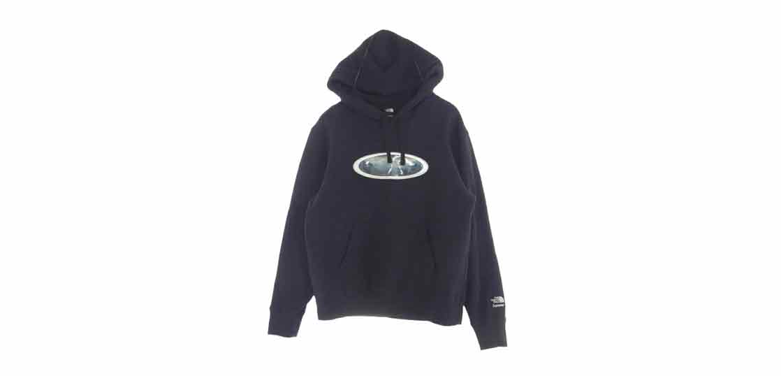 シュプリーム × THE NORTH FACE 21AW NT52100I Lenticular Mountains Hooded Sweatshirt 買取実績