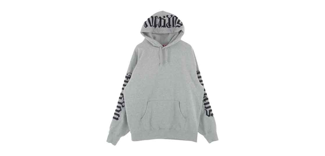 シュプリーム 22SS アンビグラム フーディー スウェット グレー 買取実績