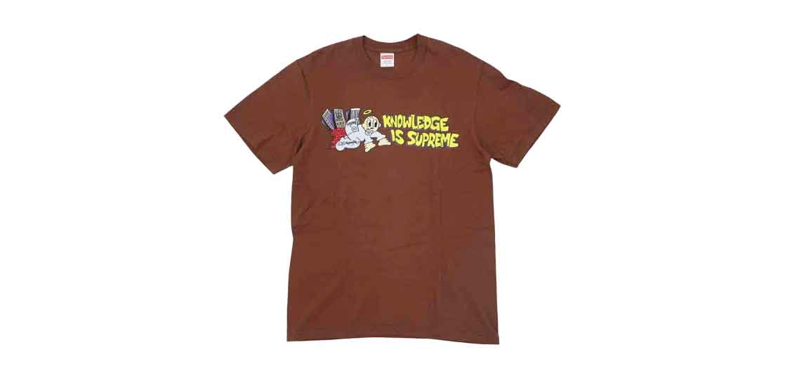 シュプリーム 22SS Knowledge Tee ブラウン系 買取実績