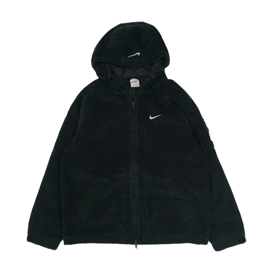 シュプリーム 22SS nike arc corduroy hooded jacket black 買取実績 画像