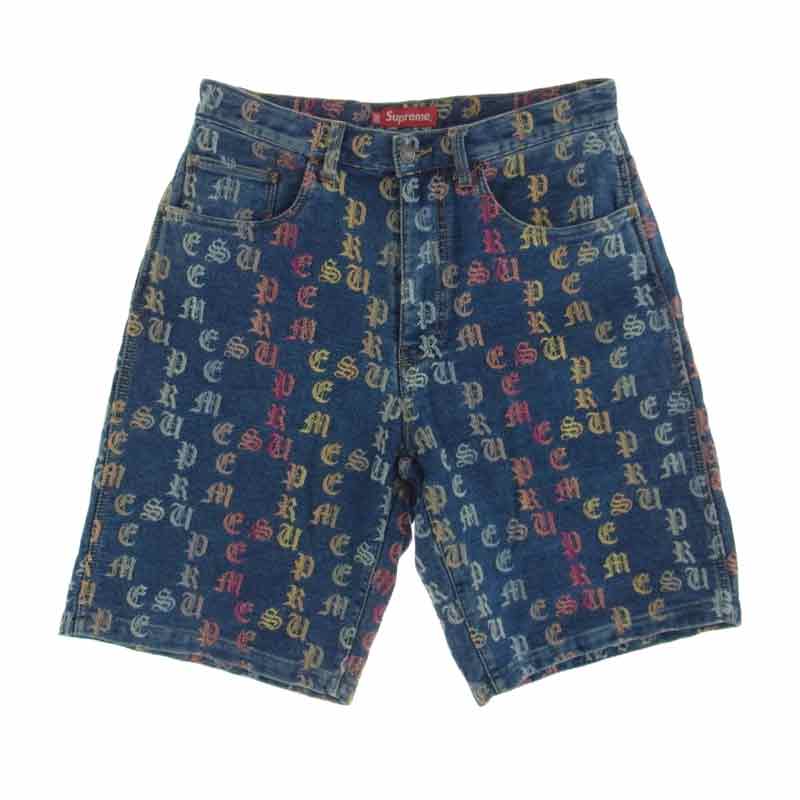 シュプリーム 22SS Gradient Jacquard Denim Short デニム ショーツ 買取実績 画像