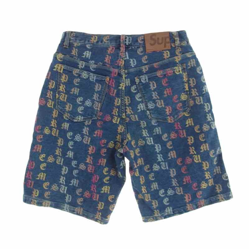 シュプリーム 22SS Gradient Jacquard Denim Short デニム ショーツ 買取実績 画像