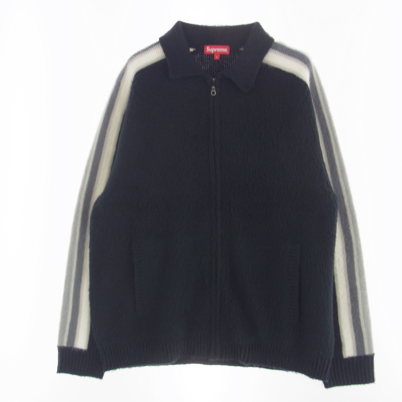 シュプリーム 23SS Sleeve Stripe Zip Up Sweater スリーブ ストライプ ジップアップ セーター 買取実績 画像