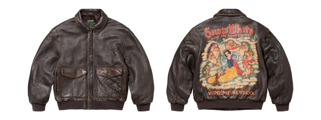 Supreme®/Schott® Snow White Hand-Painted Leather A2 Jacket 　価格：825,000円 €3990 $3998（Brown）画像