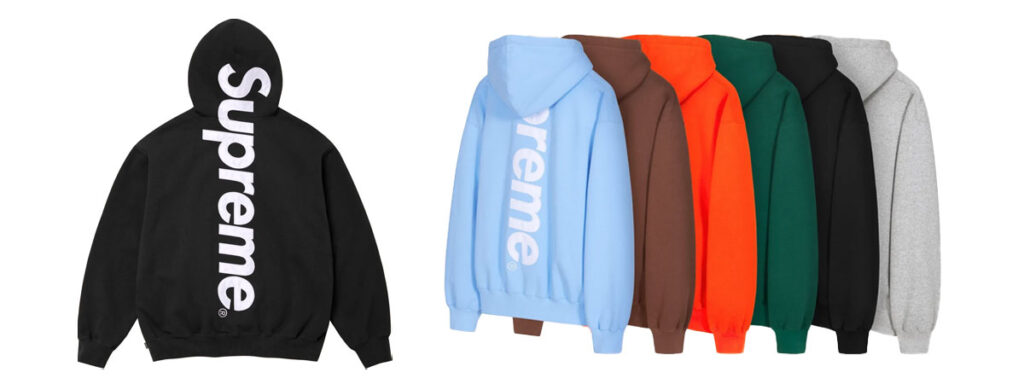 Satin Appliqué Hooded Sweatshirt 　価格：29,700円 €168 $158（Black, Light Blue, Brown, Orange, Heather Grey）画像