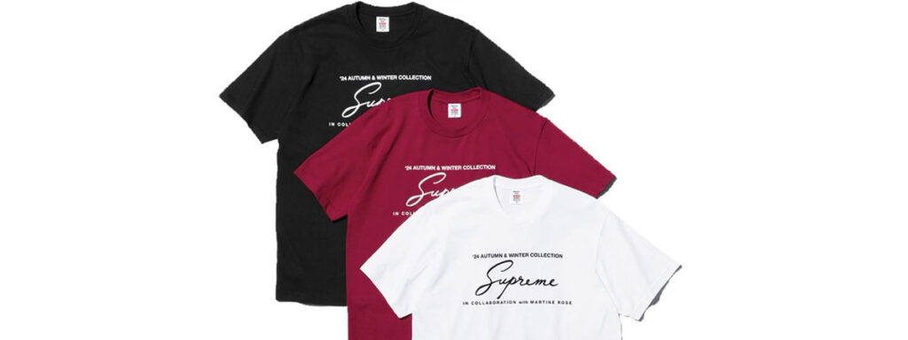 Supreme®/Martine Rose® Tee 　価格：9,900円 €58 $54（Cardinal, Black, White）画像