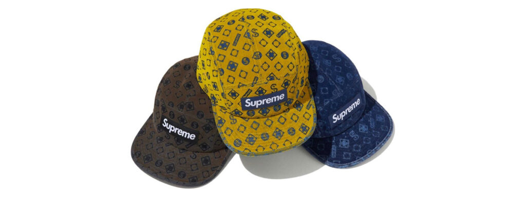 Flocked Denim Camp Cap 　価格：9,350円 €56 $54（Mustard, Black, Blue）画像