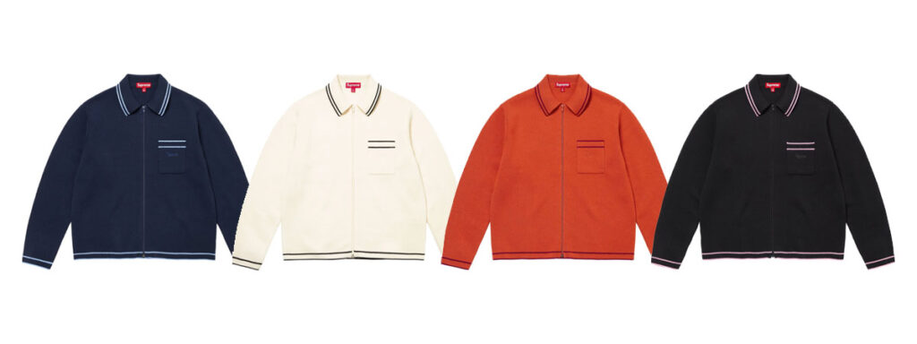 Zip Up Polo Sweater 　価格：29,700円 €178 $178（White, Black, Burnt Orange, Navy）画像