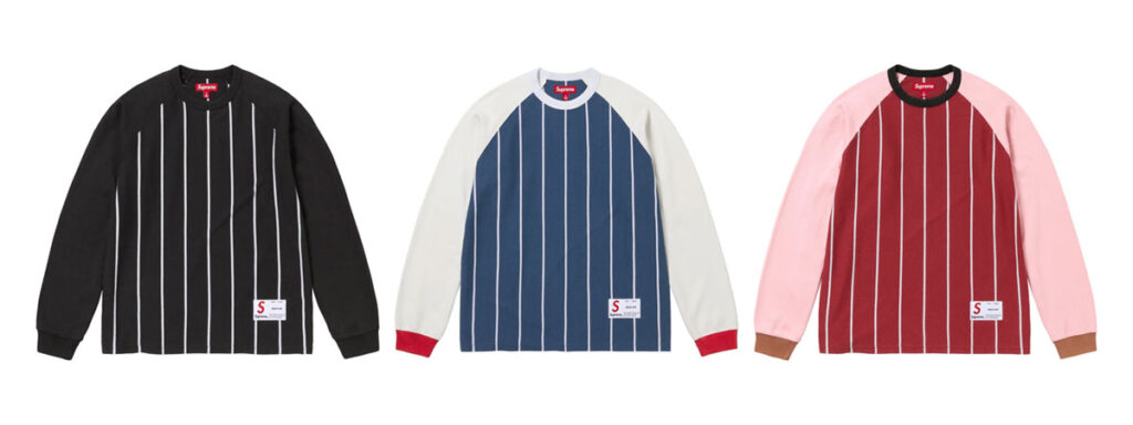 Stripe Raglan L/S Top 　価格：19,800円 €110 $110（Navy, Black, Maroon）画像