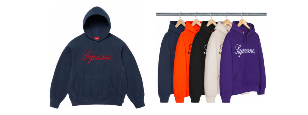 Embroidered Script Hooded Sweatshirt（エンブロイダードスクリプトフーディ）画像