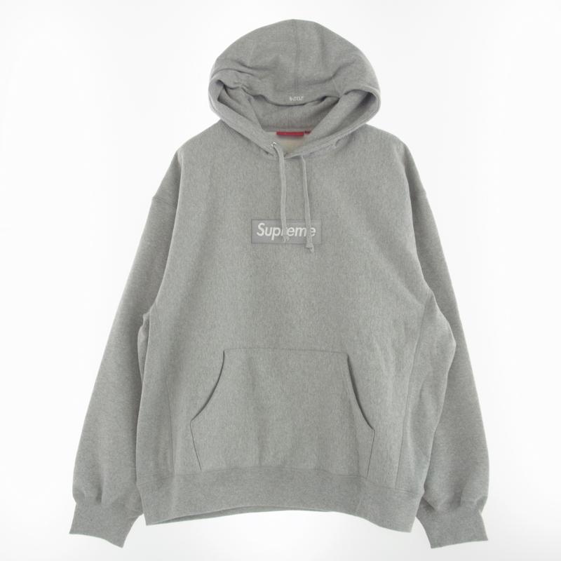 シュプリーム 24AW box logo hooded sweatshirt Heather Grey パーカー 買取実績 画像