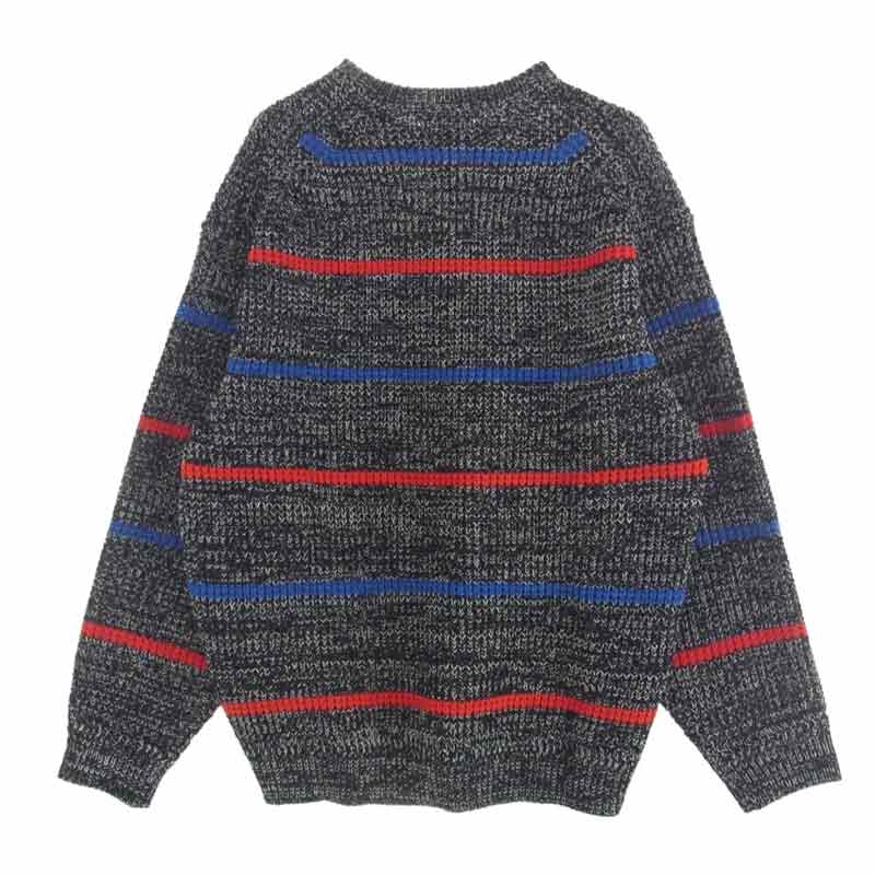 シュプリーム 24AW Waffle Small Box Sweater Stripe Melange ワッフル スモール ボックス セーター ストライプ メランジ ニット 買取実績 画像