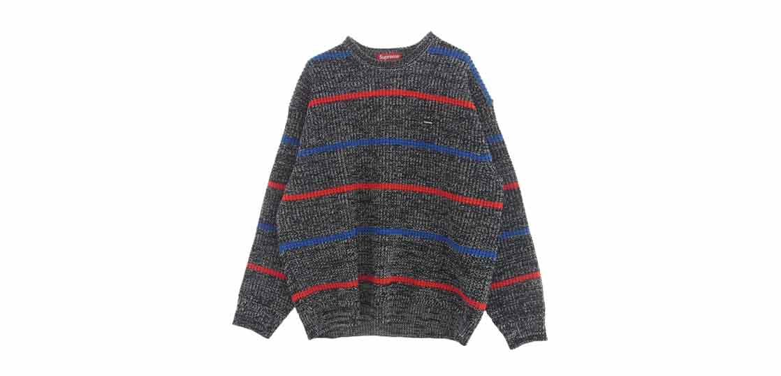 シュプリーム 24AW Waffle Small Box Sweater Stripe Melange 買取実績