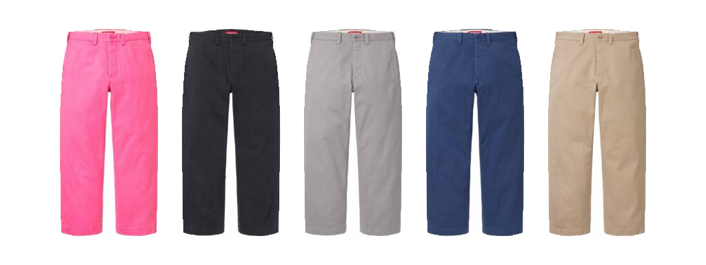 Chino Pant（チノパン）価格：￥24,200（Pink, Black, Grey, Light Navy, Tan）　画像