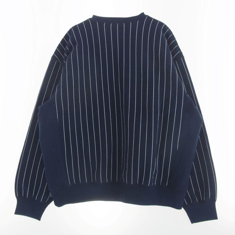 シュプリーム 24SS Pinstripe Crewneck ピンストライプ クルーネック スウェットシャツ トレーナー 買取実績 画像