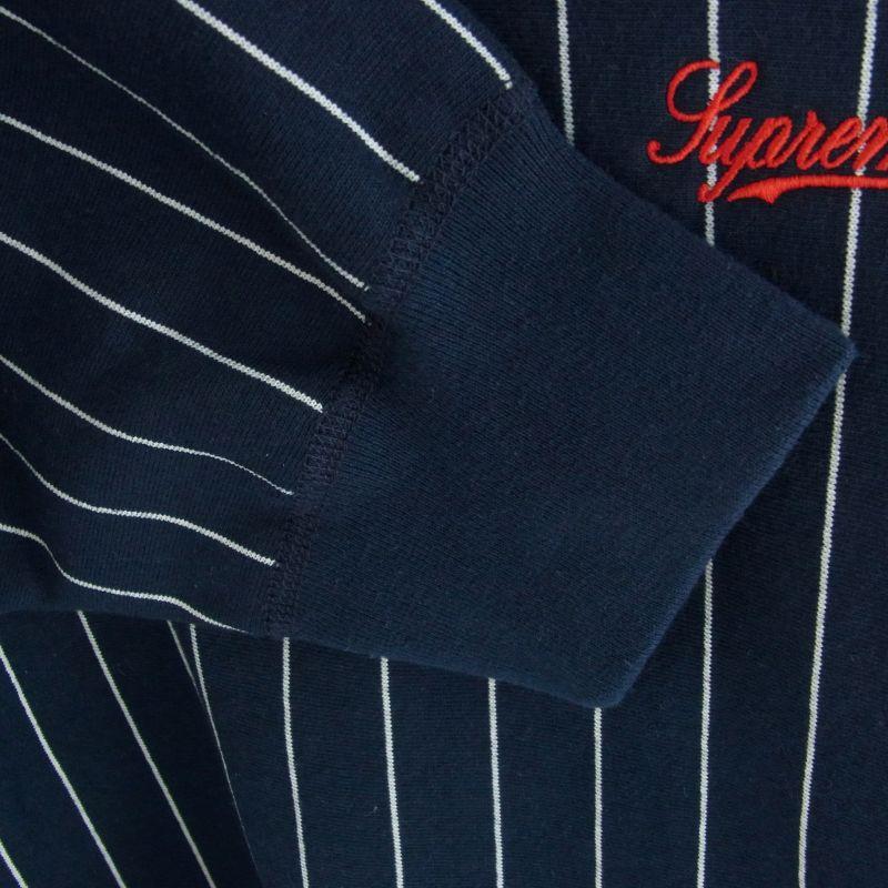 シュプリーム 24SS Pinstripe Crewneck ピンストライプ クルーネック スウェットシャツ トレーナー 買取実績 画像