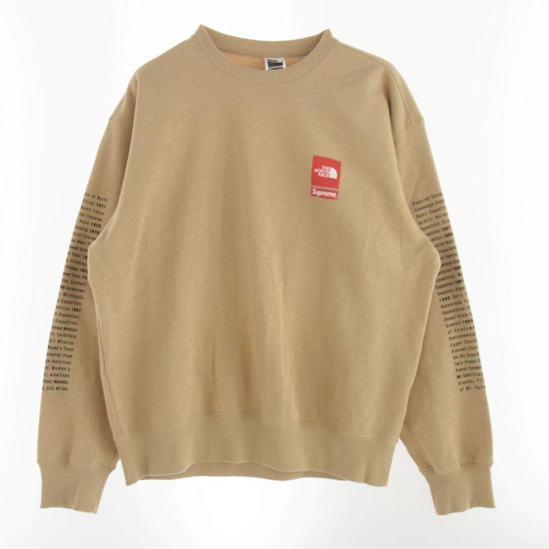 シュプリーム 24SS × The North Face ノースフェイス Crewneck Khaki クルーネック カーキ スウェット 買取実績 画像