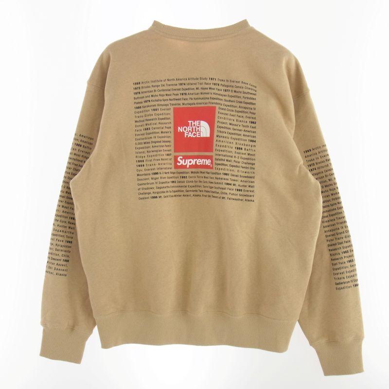 シュプリーム 24SS × The North Face ノースフェイス Crewneck Khaki クルーネック カーキ スウェット 買取実績 画像