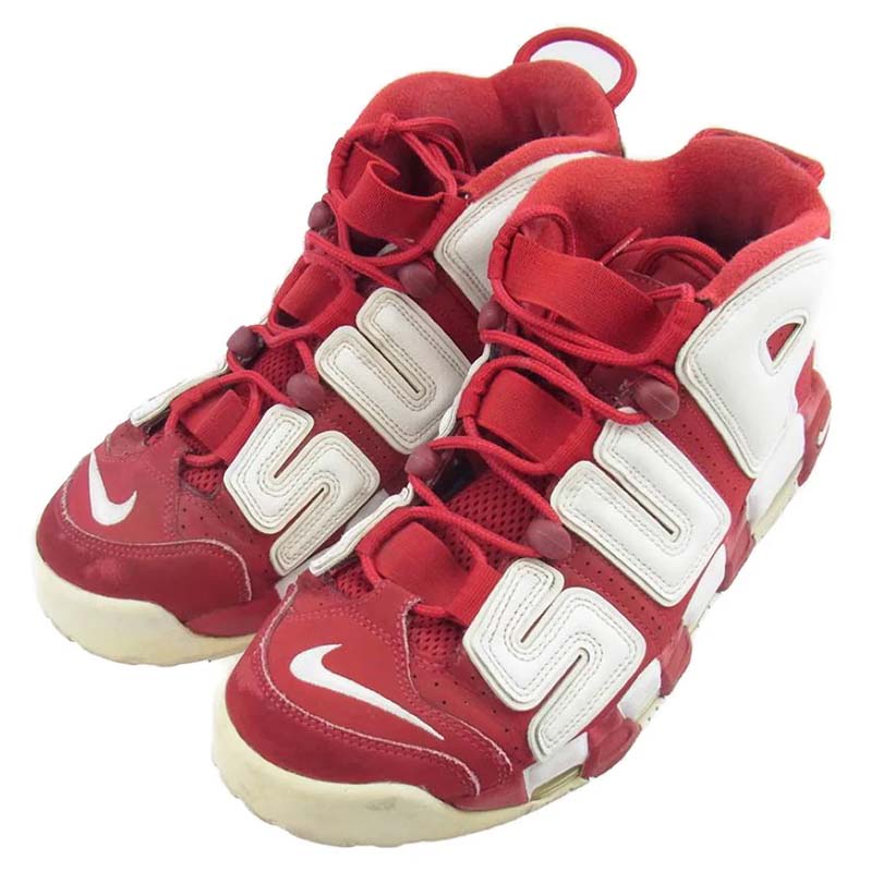 Supreme シュプリーム × NIKEナイキ 902290-600 AIR MORE UPTEMPO エア モア アップテンポ モアテン シュプテン スニーカー 買取実績 画像