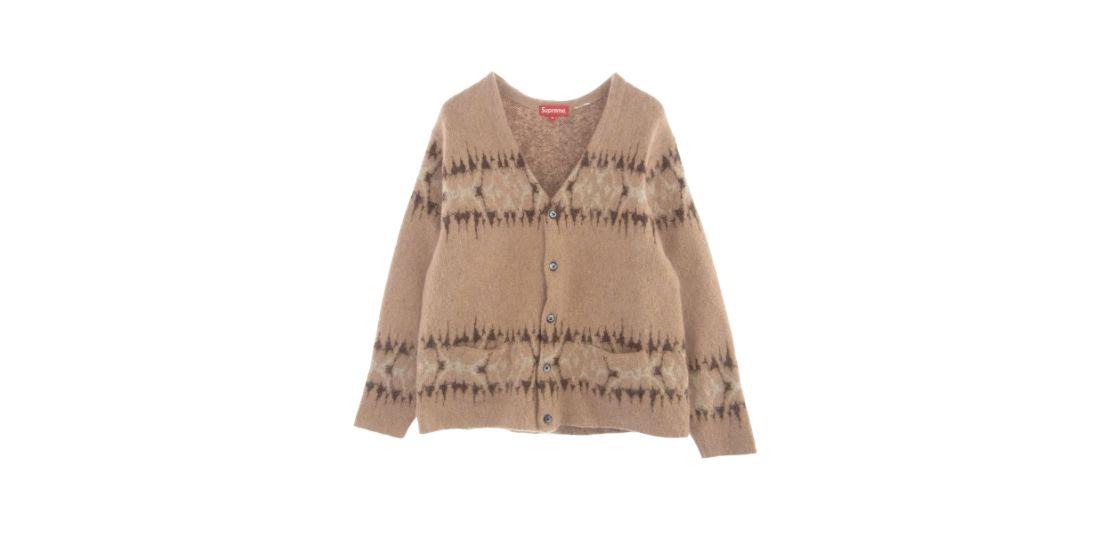 シュプリーム 22AW アブストラクト ストライプ カーディガン 買取実績