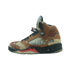 シュプリーム × NIKE 824371 201 エアジョーダン5 レトロ ブラウン系買取実績