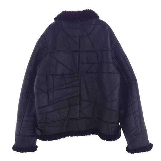 シュプリーム レザージャケット Patchwork Shearling B-3 ムートン ジャケット 買取実績 画像