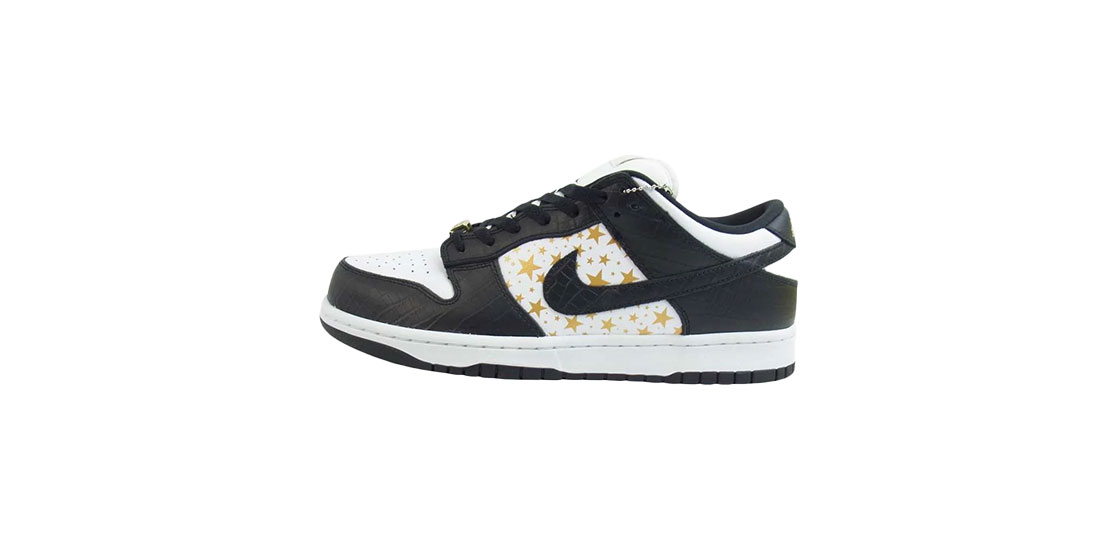 シュプリーム × Nike SB Dunk Low Stars Black 21SS DH3228-102 買取実績