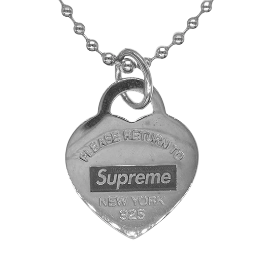 シュプリーム ×TIFFANY&Co. ネックレス 21AW Return to Tiffany Heart