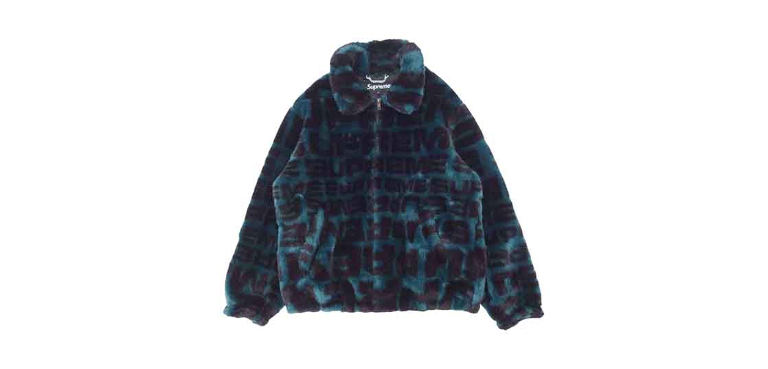 シュプリーム 18SS Faux Fur Repeater Bomber Jacket Dark Teal フェイクファー リピーター ボンバー ジャケット ブルーグリーン 買取実績