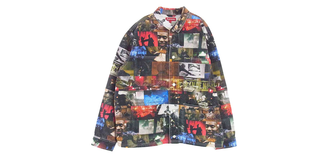 シュプリーム 21AW Nas and DMX Collage Denim Chore Coat 総柄