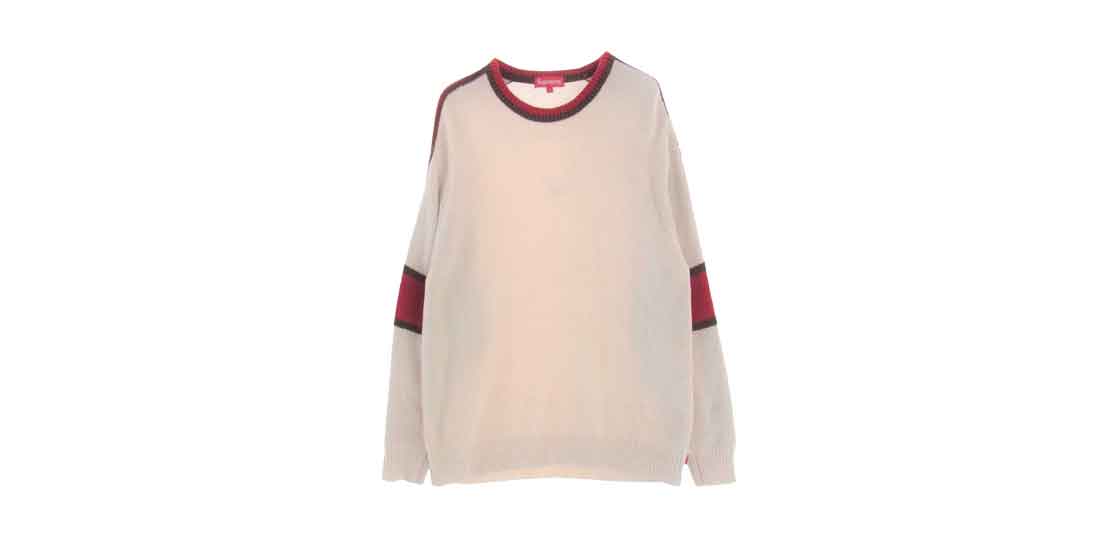 シュプリーム  22AW Stripe Chenille Sweater  ベージュ 買取実績