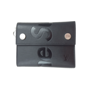 シュプリーム × ルイヴィトン チェーン コンパクト ウォレット ブラック 買取実績