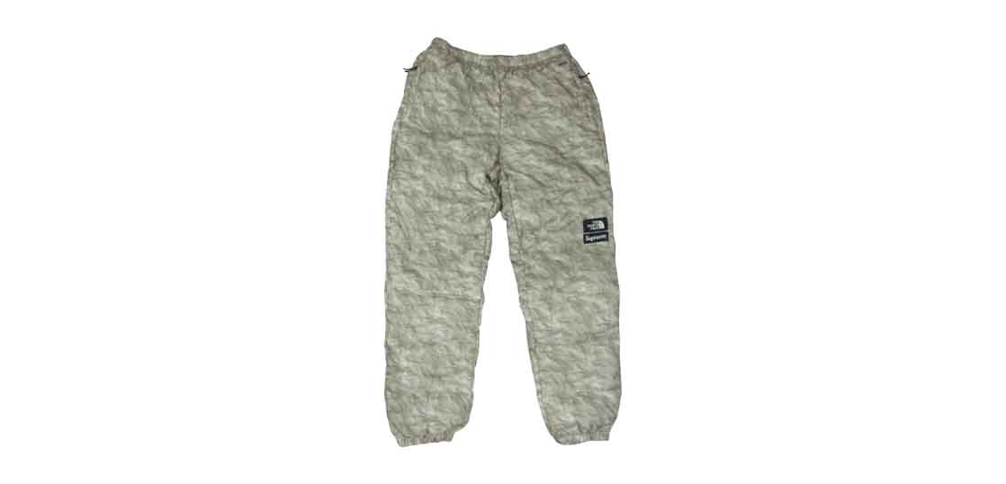 シュプリーム× THE NORTH FACE ND91805I Paper Print Nuptse Pant 買取実績