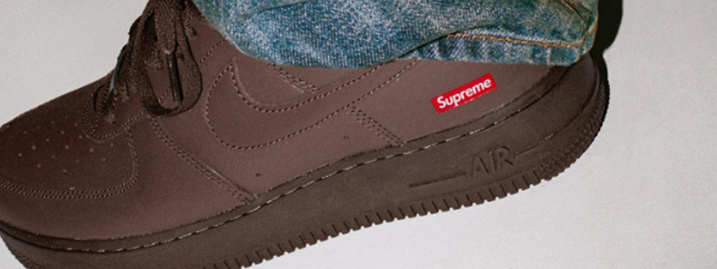 Supreme x NIKE Air Force 1 Low Brown　画像