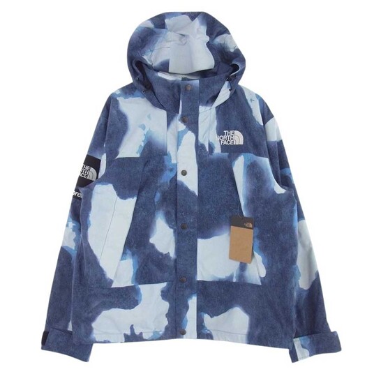 シュプリーム × ノースフェイス 21AW Bleached Denim Print Mountain 買取実績 画像