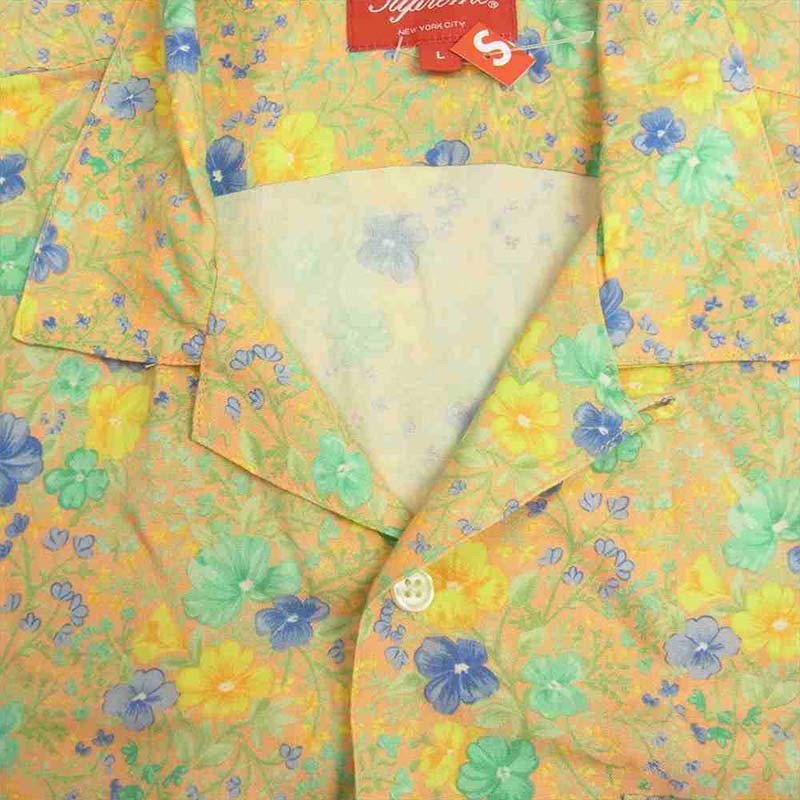 シュプリーム 19SS Mini Floral Rayon S/S Shirt イエロー系 買取実績 画像