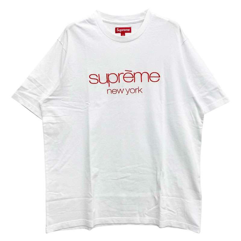 シュプリーム 23AW Classic Logo S/S Top Tee クラシックロゴ 刺繍 半袖 Tシャツ 買取実績 画像