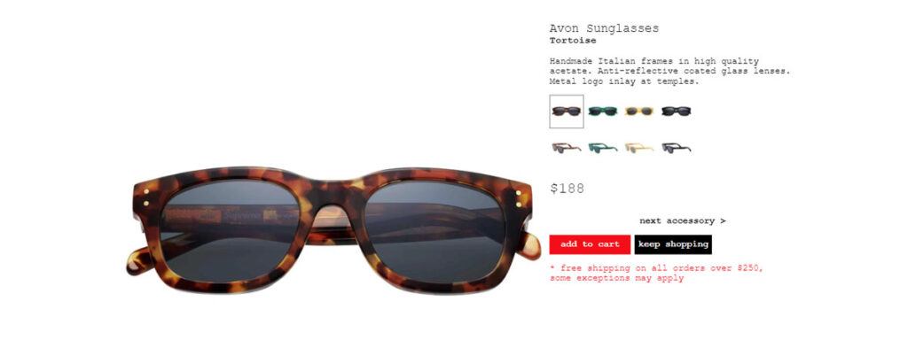 Avon Sunglasses　画像