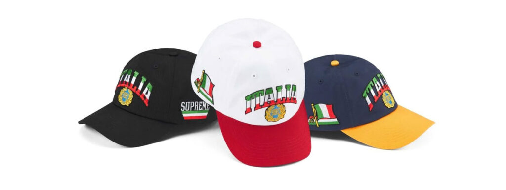 Italia 6-Panel 　価格：8,800円 €52 $48（Black, White, Navy）　画像