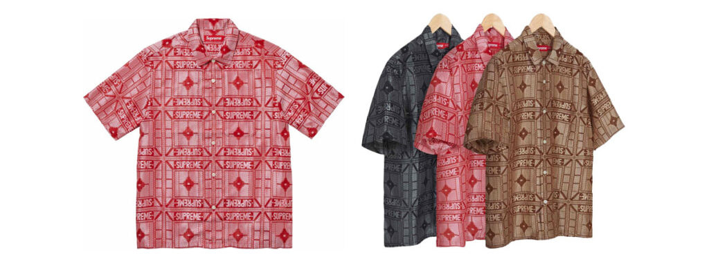 Tray Jacquard S/S Shirt 　価格：24,200円 €148 $148（Red, Brown, Black）　画像