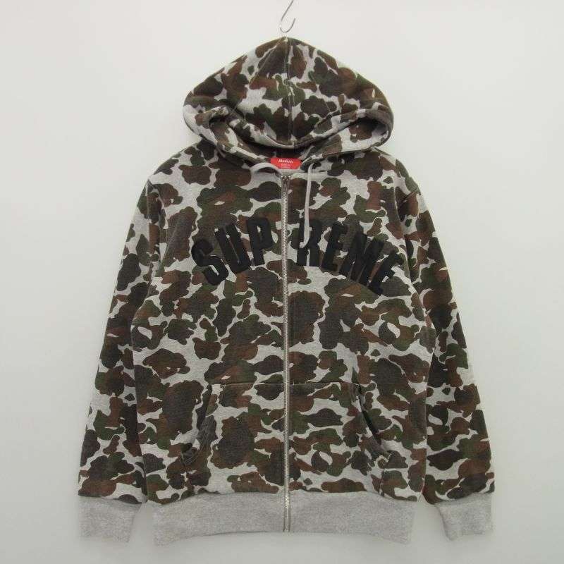 シュプリーム 12AW Arc Logo Thermal Zip Up Sweatshirt アーチロゴ カモ サーマル ジップ パーカー 買取実績 画像