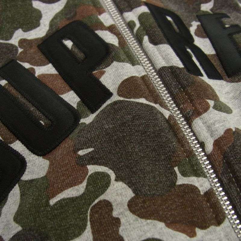 シュプリーム 12AW Arc Logo Thermal Zip Up Sweatshirt アーチロゴ カモ サーマル ジップ パーカー 買取実績 画像